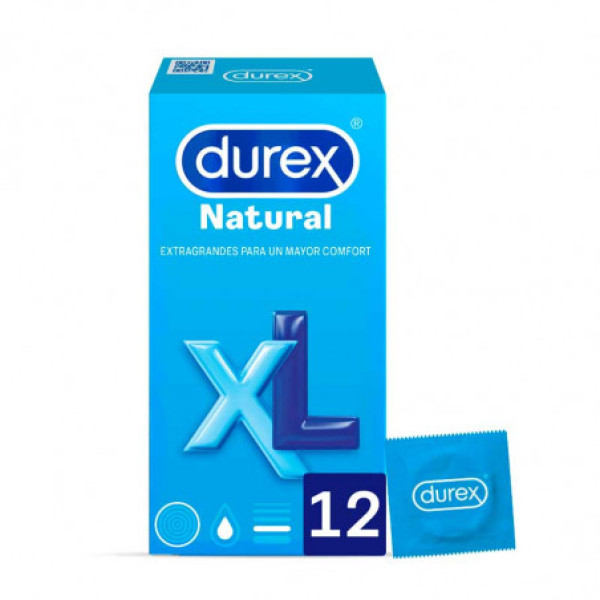 Durex Natural  Xl X12 Preservativos