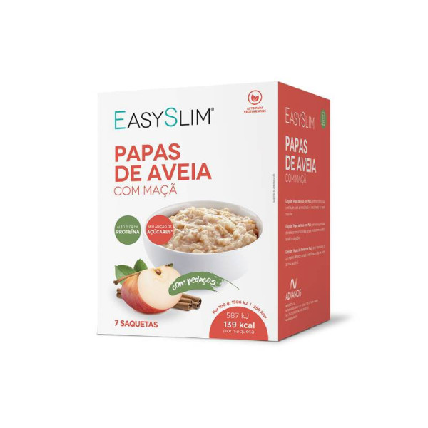 Easyslim Papas De Aveia Com Maça Saquetas X7