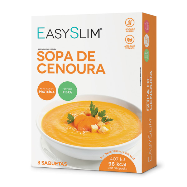 Easyslim Sopa Light De Cenoura Saquetas 3x26,5g