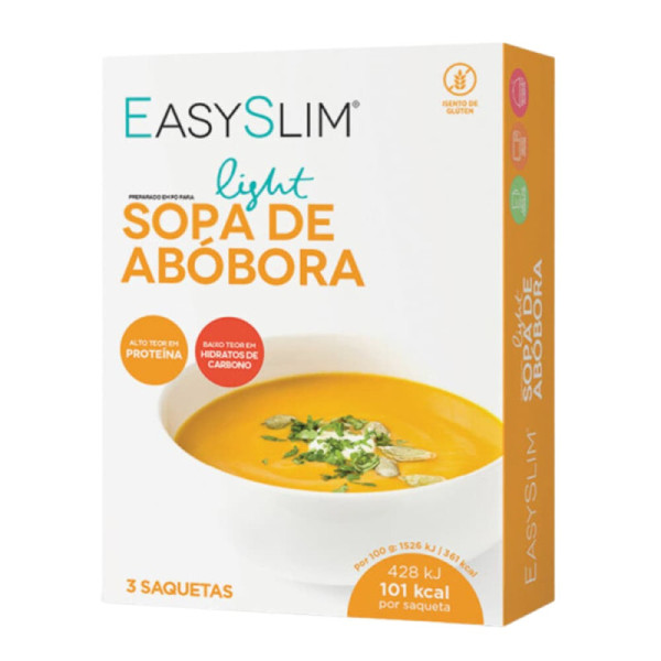 Easyslim Sopa Light De Abóbora Saquetas 3x28g