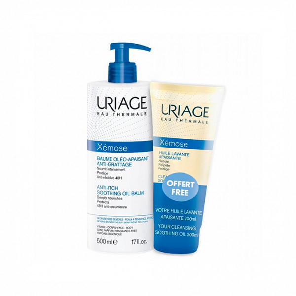 Uriage Xémose Bálsamo Óleo Apaziguador 500 Ml Com Oferta De Óleo Lavante Apaziguante 200 Ml