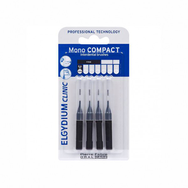 Elgydium Clinic Escovilhões Mono Compact Preto 4 Unidades