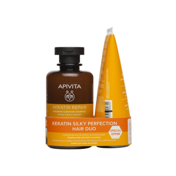 Apivita Champô Keratin Nutritivo & Reparador Oferta Condicionador