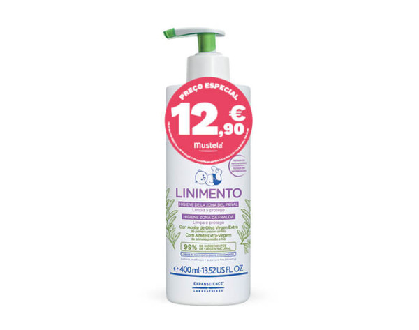 Mustela Bebé Linimento Higiene Zona Da Fralda 400 Ml Com Preço Especial