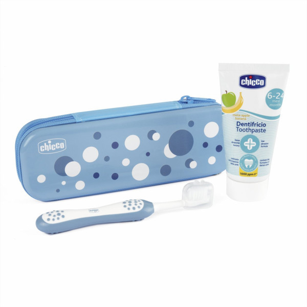 Chicco Conjunto de Higiene Oral Azul 6M+