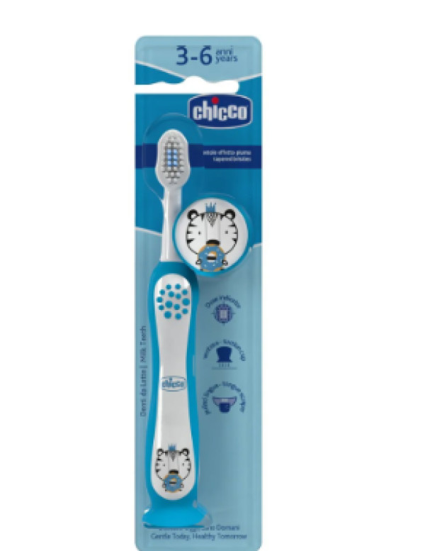 Chicco Escova Dentes de Leite Tigre Criança 3-6 Anos