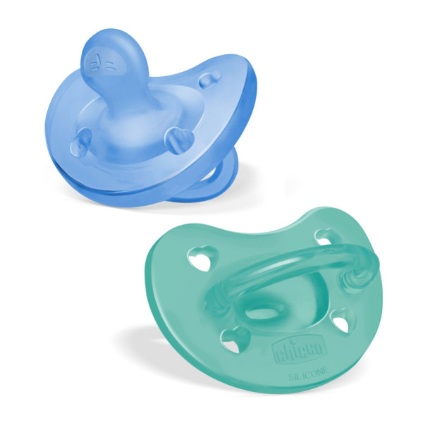 Chicco Chupeta Physio Soft_ Azul 6-16M x2 Unidades