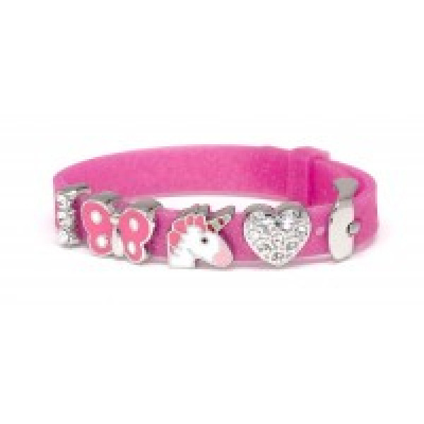 Biojoux Pulseira Silicone Rosa Criança BJB004