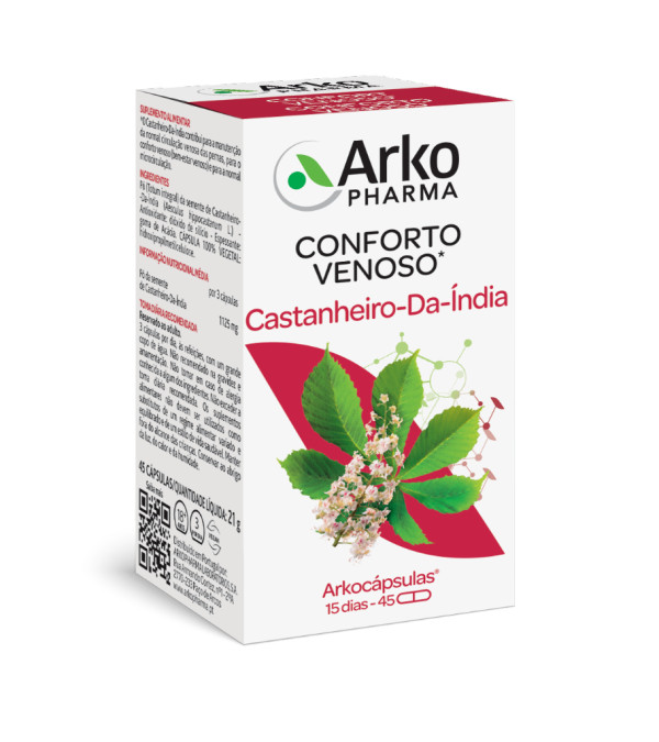 Arkocápsulas Castanheiro India BIO 45 Cápsulas