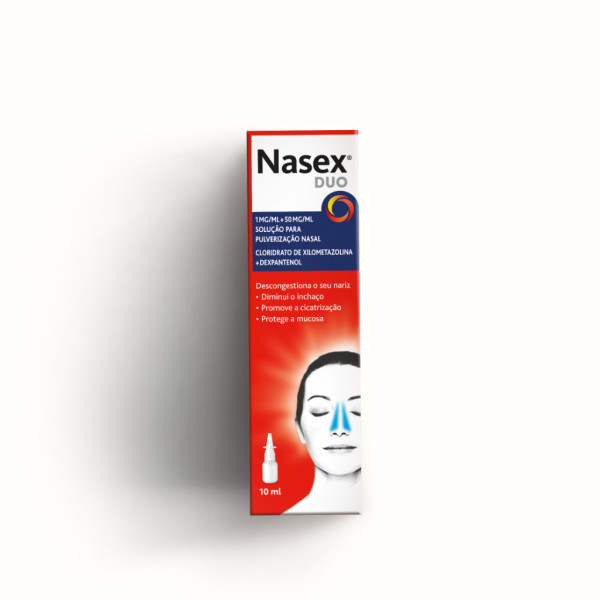 Nasex Duo , 1 Mg/Ml + 50 Mg/Ml Frasco 10 Ml Solução Pulverização Nasal