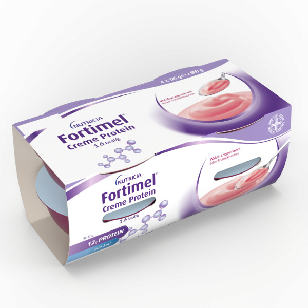 Fortimel Creme Protein Frutos Silvestres 125G x4 Unidades