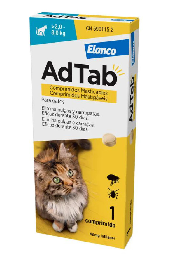 Adtab 48Mg Gato >2-8Kg 1 Comprimido