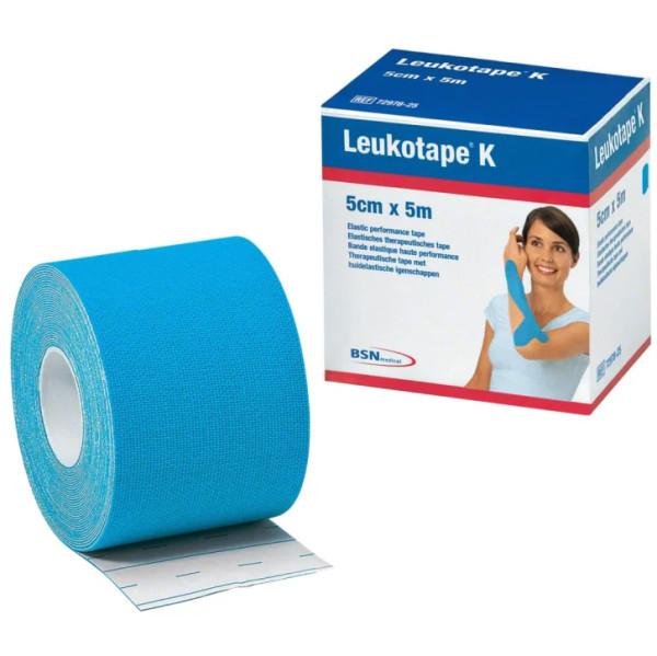 Leukotape K Fita Cinesiolog Azul 5Cmx5M