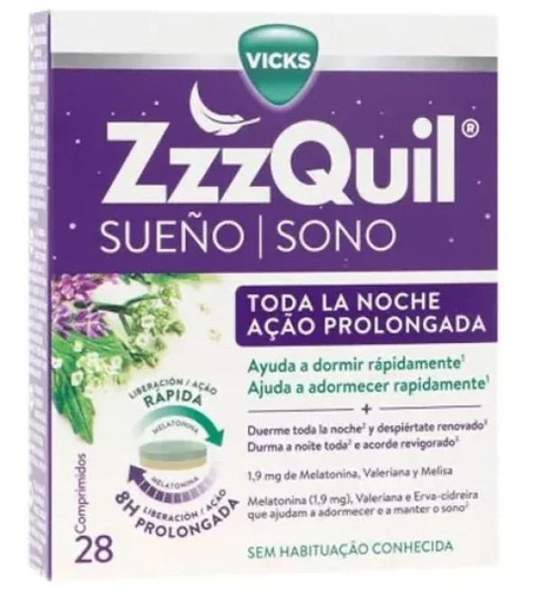 Zzzquil Sono Ação Prolongada X28 Comprimidos