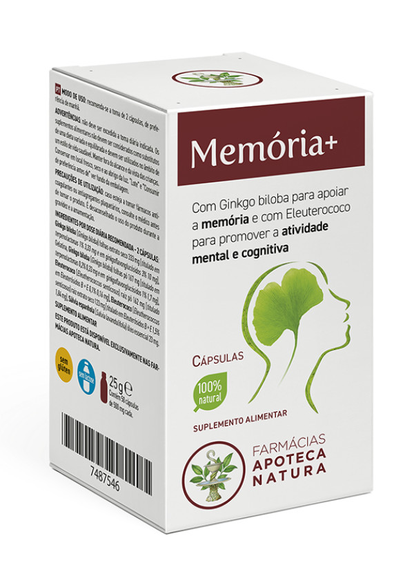 Apoteca Natura Memória+ X50 Cápsulas