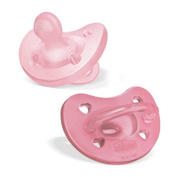 Chicco Chupeta Physio Soft Rosa 6-16M x2
