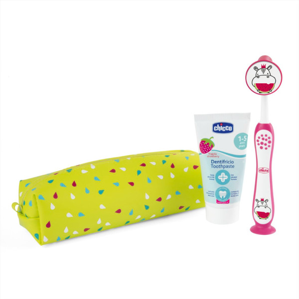 Chicco Conjunto Higiene Oral Rosa 3-6Anos