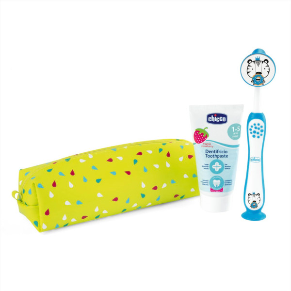 Chicco Conjunto Higiene Oral Tigre Azul 3-6Anos