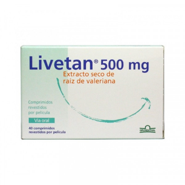Livetan, 500 Mg X 20 Comprimidos Revestidos
