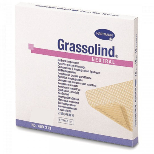 Grassolind Compressa Pomada 5X5 Cm X 10 Compressa