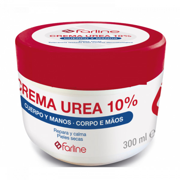 Farline Creme Ureia10% Corpo/Mãos 300Ml