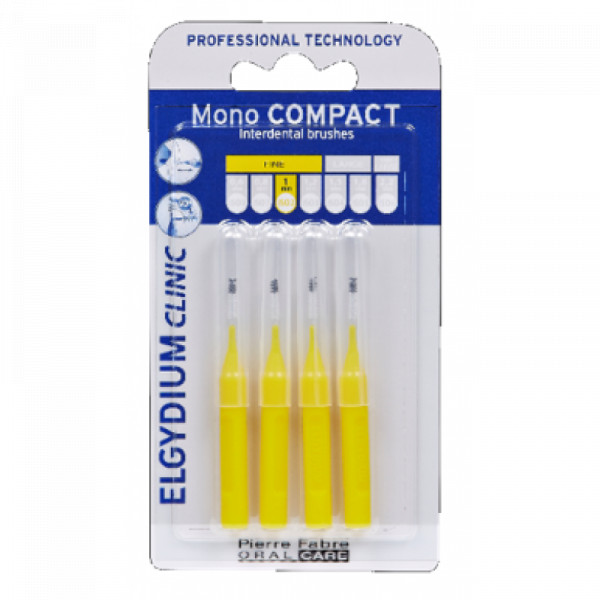 Elgydium Clinic Escovilhões Mono Compact Amarelo 1,0mm
