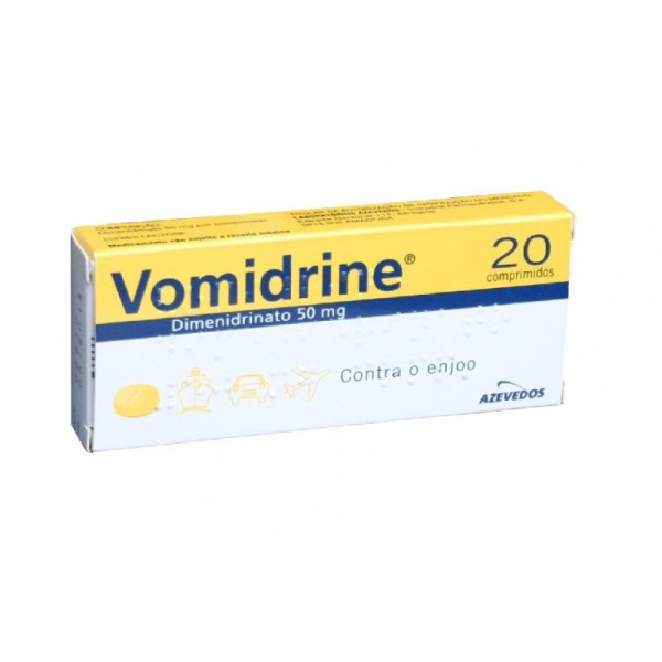 Vomidrine, 50 Mg X 20 Comprimidos