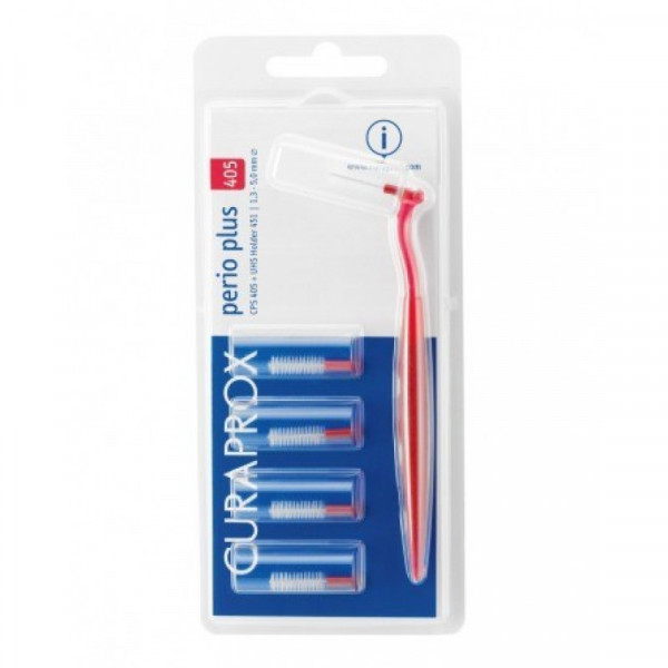 Curaprox Perio Plus Kit Escovilhão Interdental Cps 405 5 Unidade(S) Com Cabo Uhs 451