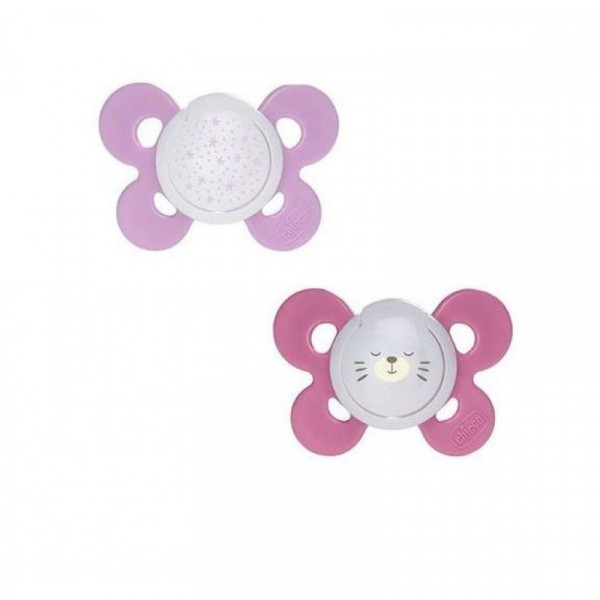 Chicco Chupeta Physio Comfort Night Menina 16-36 x2