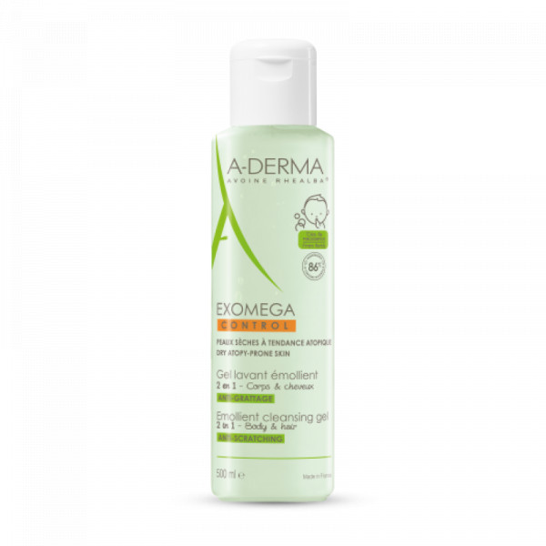 A-Derma Exomega Control Gel Corpo/Cabelo 500Ml