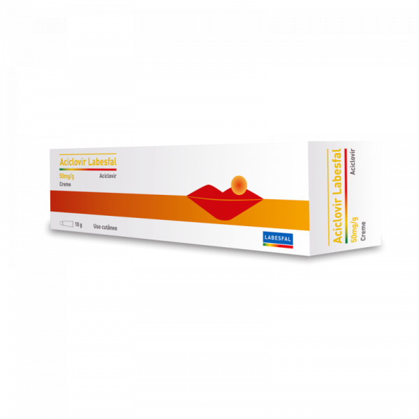 Aciclovir Labesfal, 50 Mg/G-2 G X 1 Creme Bisnaga