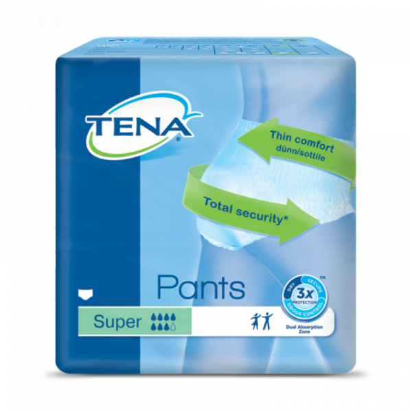 Tena Pants Cueca Super M 80/110Cmx12