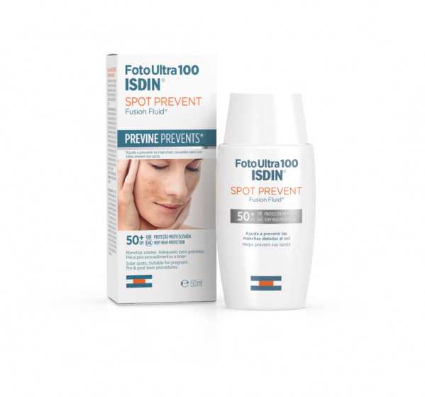 ISDIN Protetor Solar Fotoultra 100 Spot Prevent Fusion Fluid Spf50+ 50Ml