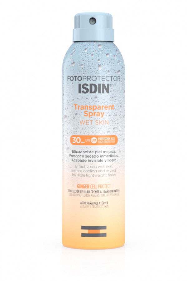 ISDIN Protetor Solar Fotoprotetor Transparente Spray Wet Skin 30 250Ml