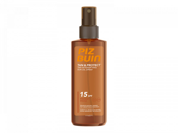 Piz Buin Protetor Solar Tan & Protect Óleo Spray SPF15  150ml
