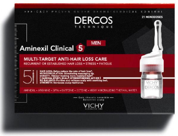 Vichy Dercos Aminexil Clinical 5 Homem 6Ml x21