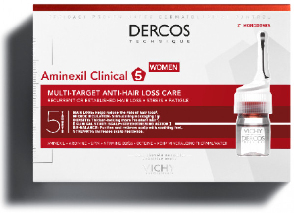 Vichy Dercos Aminexil Clinical 5 Mulher 6Ml x21