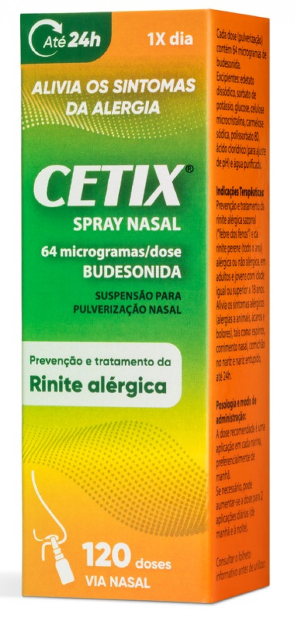 Cetix Spray Nasal , 64 ?g/Dose Frasco 120 Dose Susp Pulv Nasal