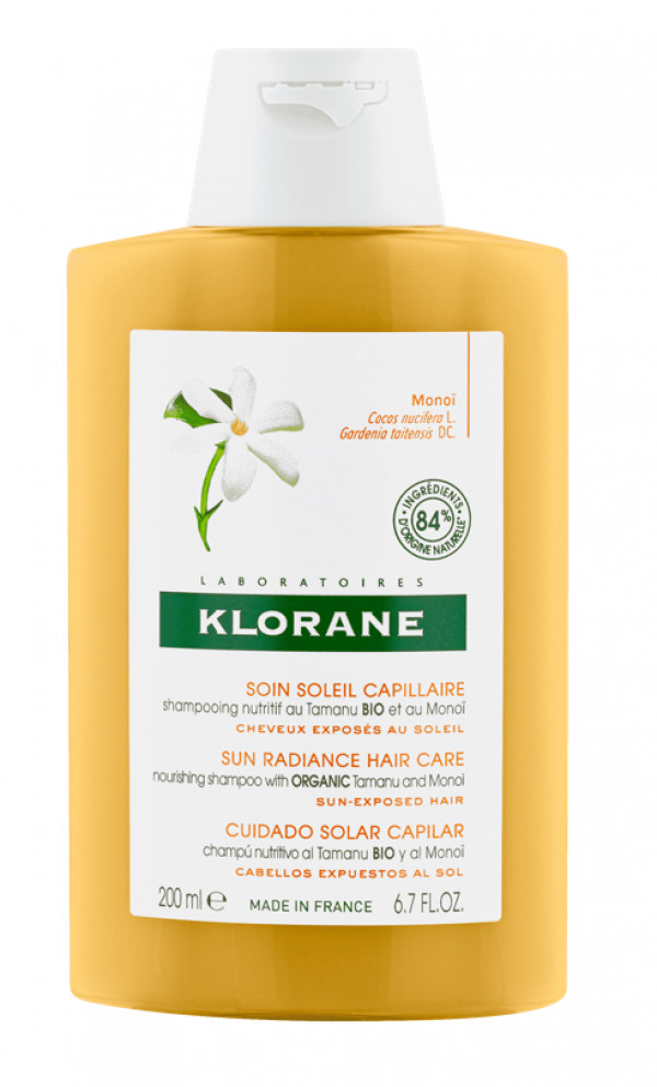 Klorane Protetor Solar Solar Polysiane Champô Nutritivo com Tamanu BIO 200ml