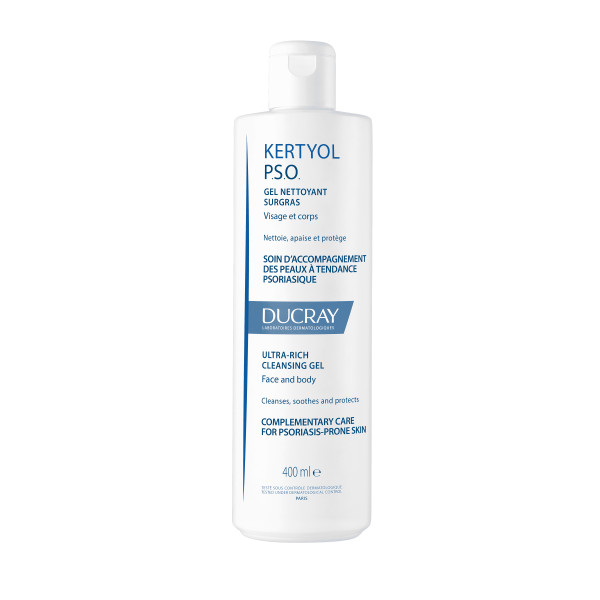 Ducray Kertyol PSO Gel Limpeza Pele c/ Tendência Psoríase 400Ml
