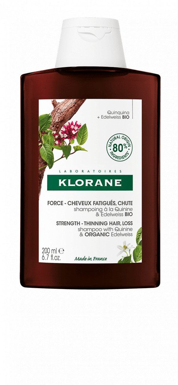 Klorane Champô  com Quinina e Edelvaisse BIO  200 Ml