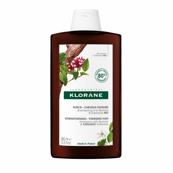 Klorane Capilar Champô Quinina E Edelvaisse Bio 400Ml