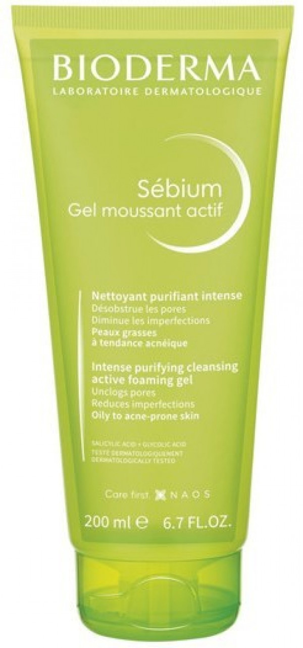 Bioderma Sébium Gel Moussant Actif Pele Oleosa 200Ml