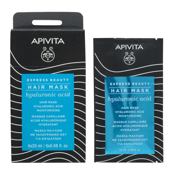 Apivita Express Beauty Máscara Capilar Hidratante Com Ácido Hialurónico 20Ml