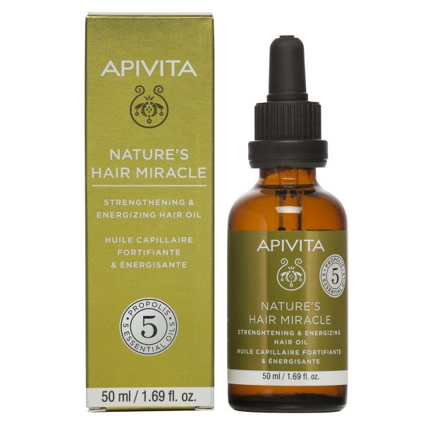 Apivita Óleo Capilar Fortificante & Energizante Nature'S Hair Miracle