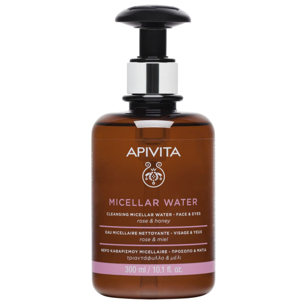 Apivita Água Micelar De Limpeza Rosto & Olhos 300Ml
