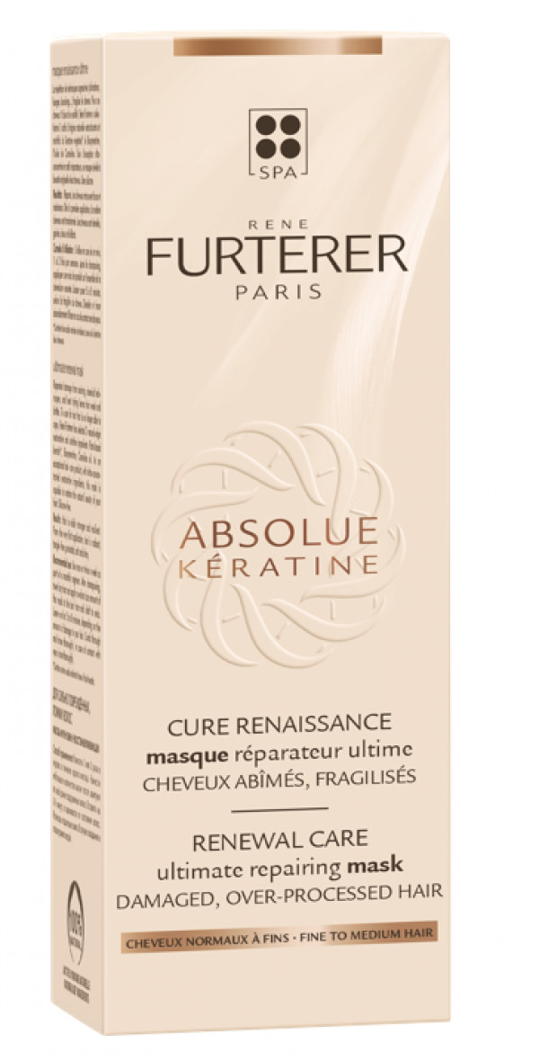 Rene Furterer Absolue Kératine Máscara Reparação Extrema Cabelos Normais A Finos 100Ml