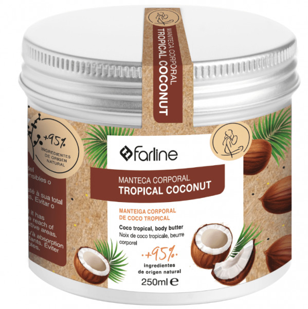 Farline Manteiga Corporal Tropical Coconut  250Ml
