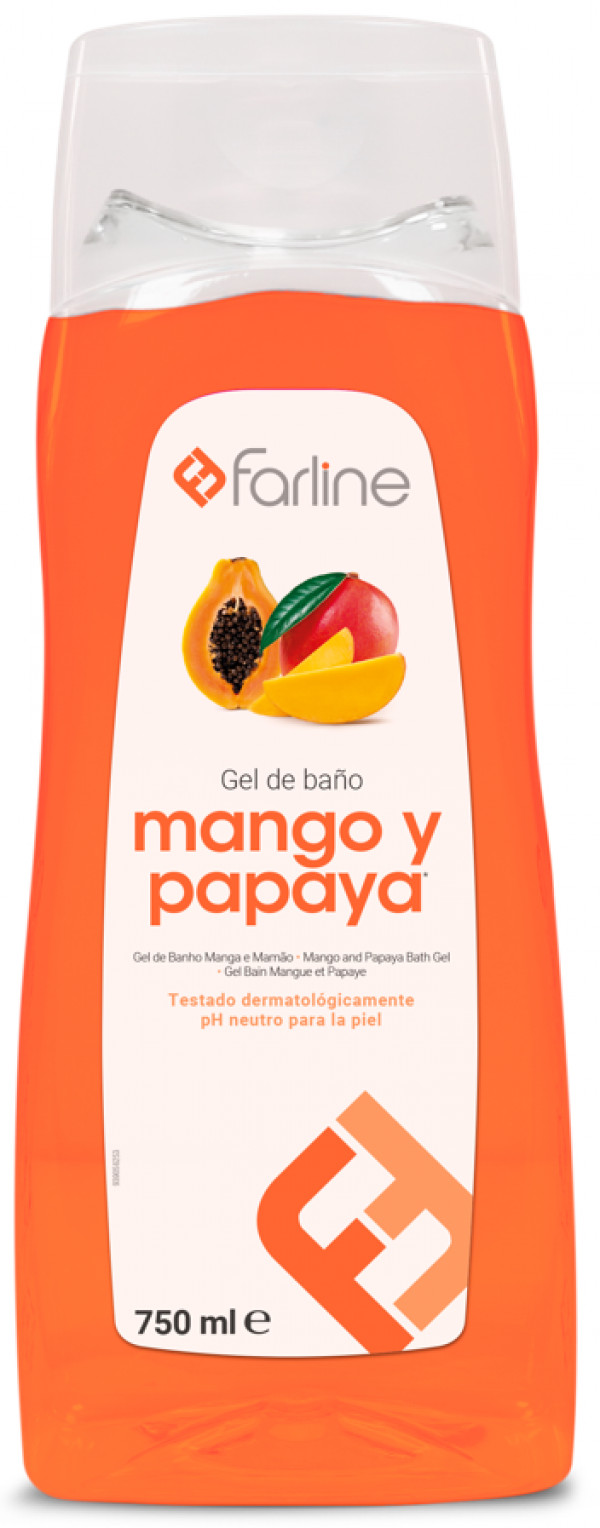 Farline Gel Banho Manga e Papaia 750Ml
