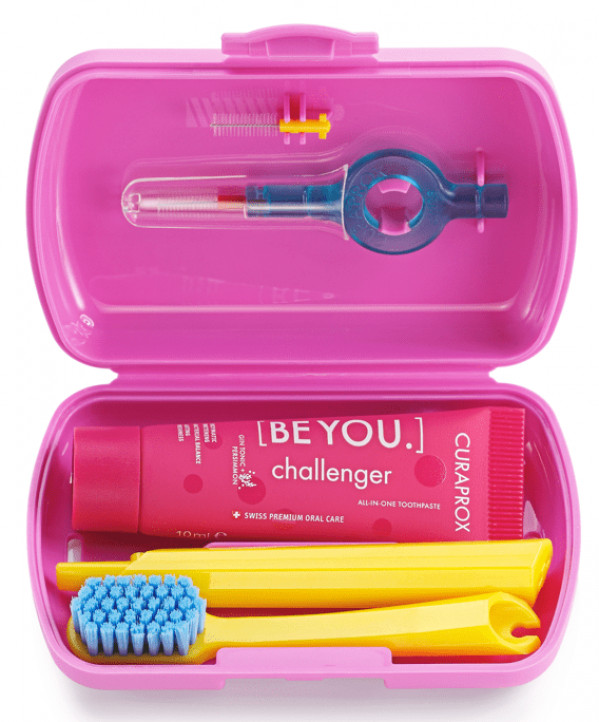 Curaprox Kit De Viagem Be You Challenger Rosa